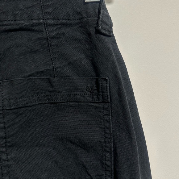 American Eagle Black Cargo Straight Leg Pants - Picture 4 of 8